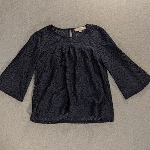 Loft navy lacy top